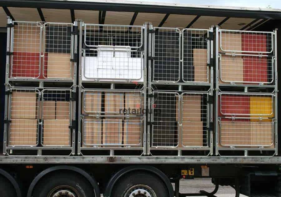 Pallet-Cages-loaded-onto-Truck-for-Delivery